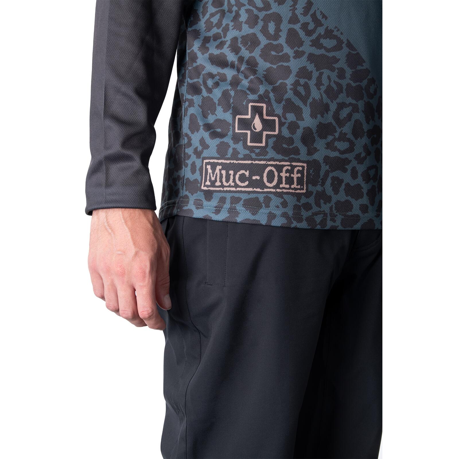 Muc Off Long Sleeve Riders JerseyGrey Stone Leopard XS 2/2