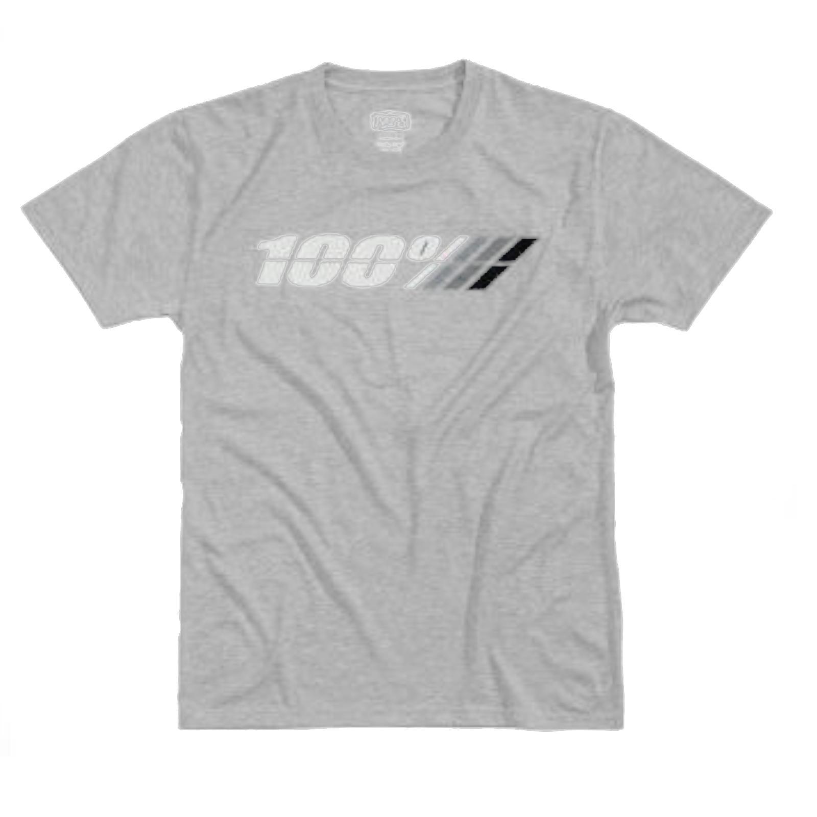 100% Camiseta Técnica Moto - Gris/Blanca