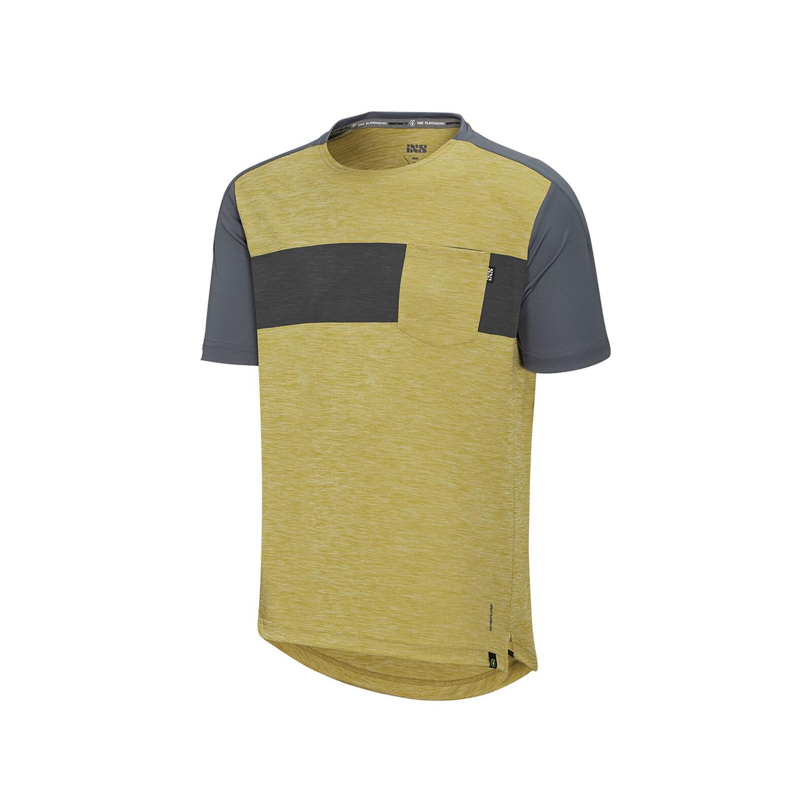 iXS Flow X Short Sleeve Jersey Acacia / Charcoal XS 1/3