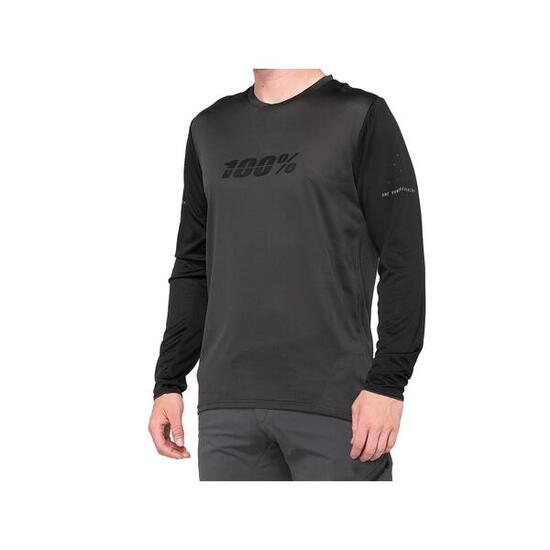 Maglia a Maniche Lunghe Uomo 100 % Ridecamp Nero