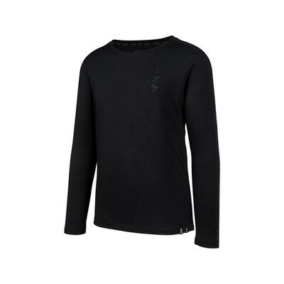 Flow merino lange mouwen jersey - zwart