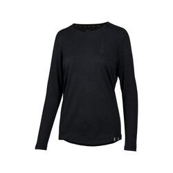 Women's Flow Merino long sleeve jersey - black