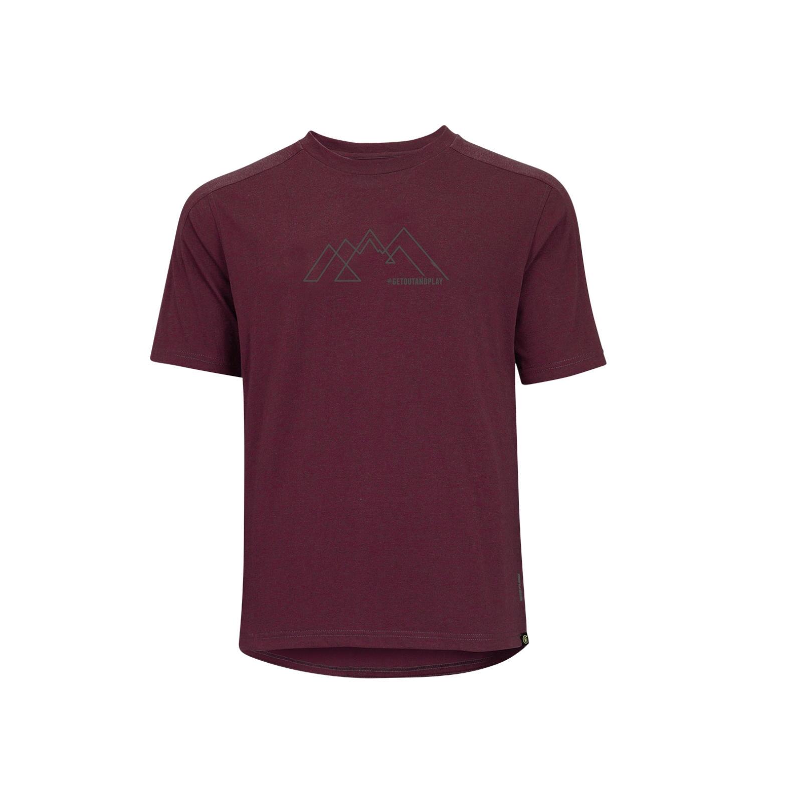Flow Kids Tech Tee getoutandplay raisin 2/4