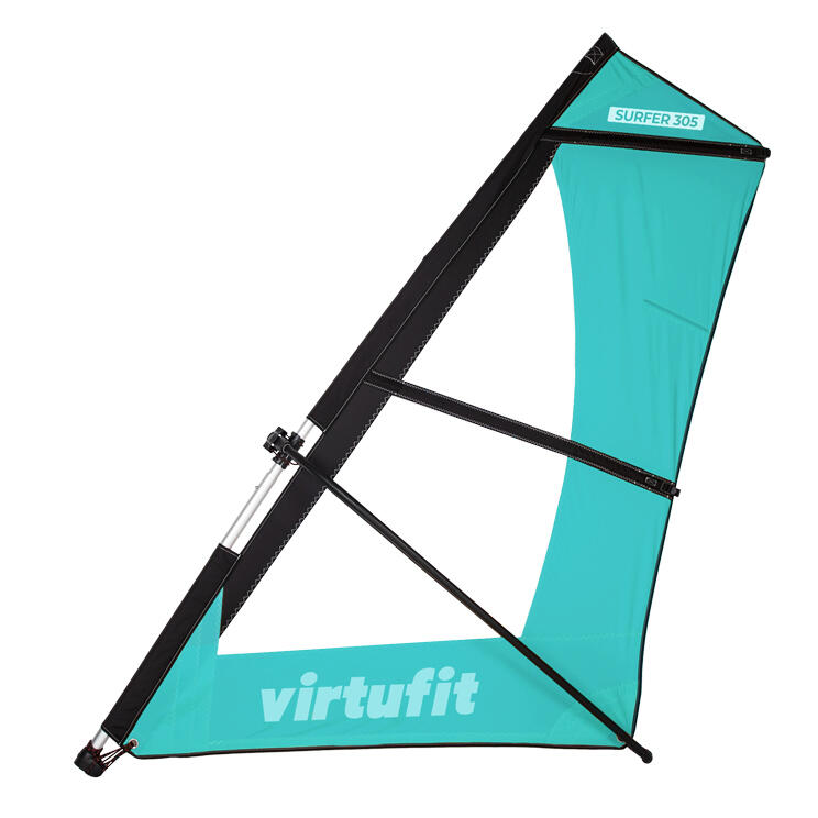 Stand up paddle - Surfer 305 - Turquoise - Avec voile à vent et accessoires