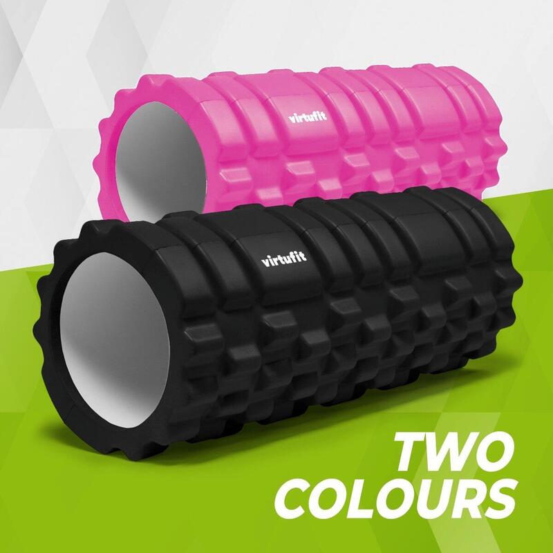 Foam Roller - Grid Foam Roller massage roller - 33 cm - Zwart