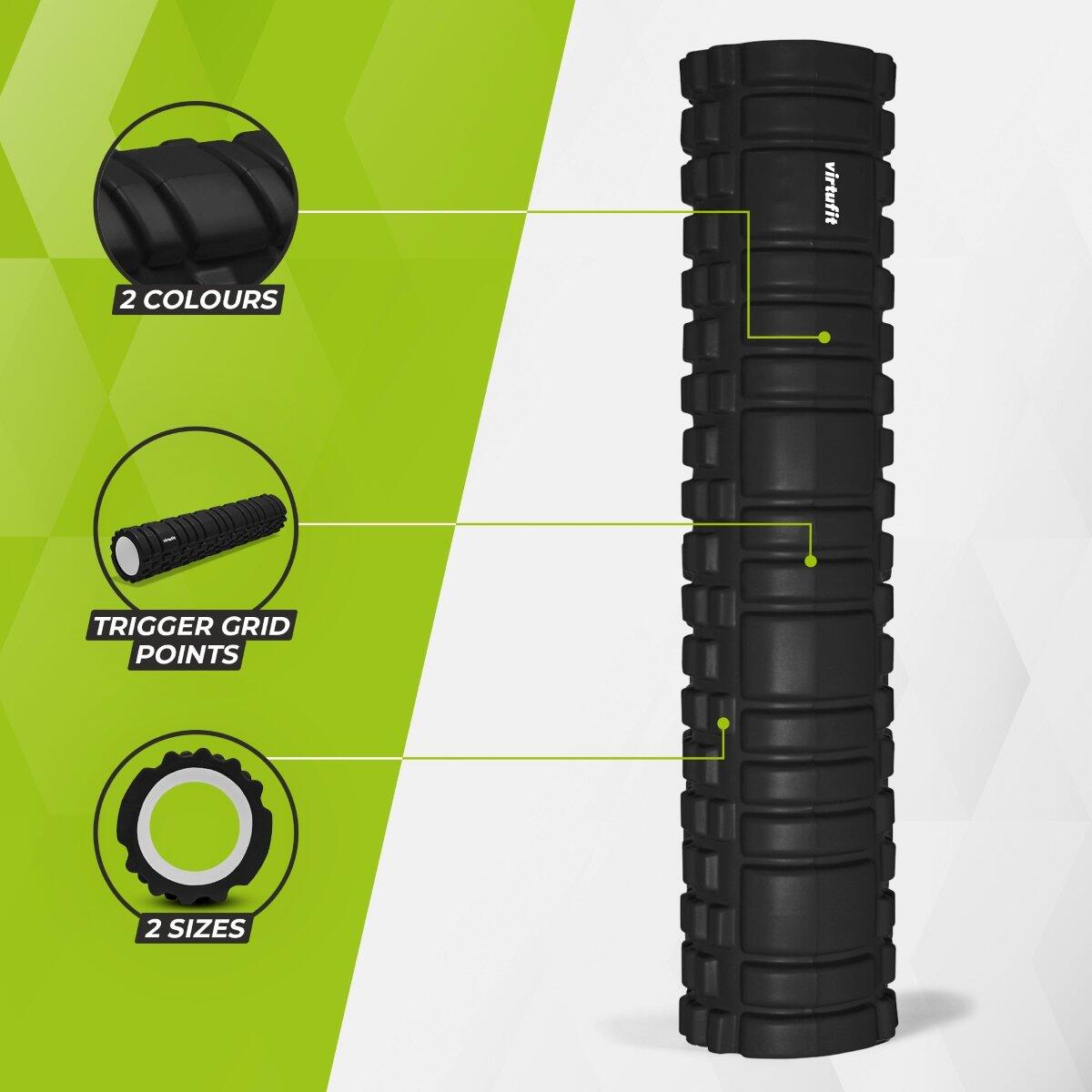 Rullo Assage Grid Foam Roller - 62 cm - Nero 3/7