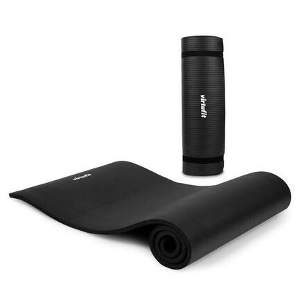 Tapis de fitness en PVC - 180 x 60 x 1,5 cm - Tapis de yoga avec lanière