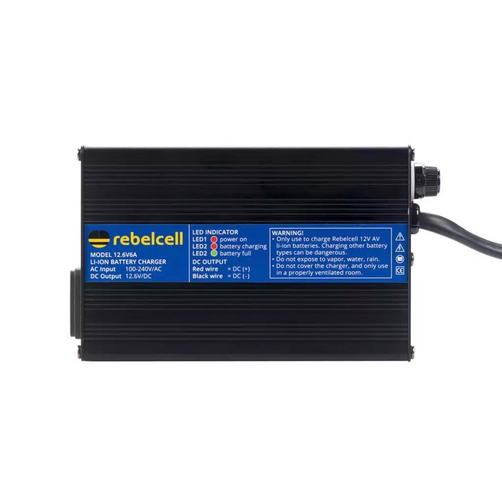 Chargeur de batterie au lithium Rebelcell 12,6 V 6 A 3/5