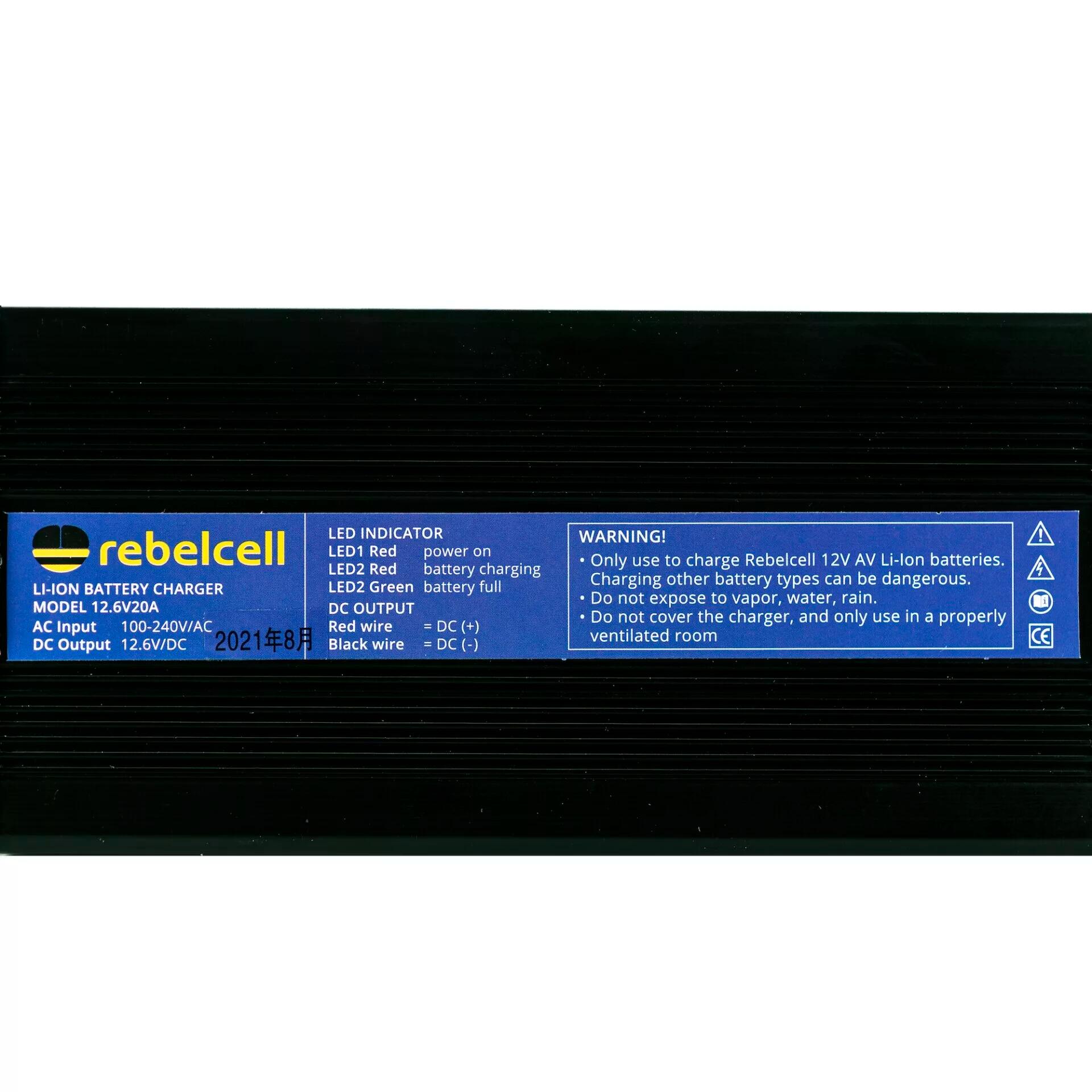 Rebelcell 12.6V20A Lithium acculader Outdoorbox BT 3/7