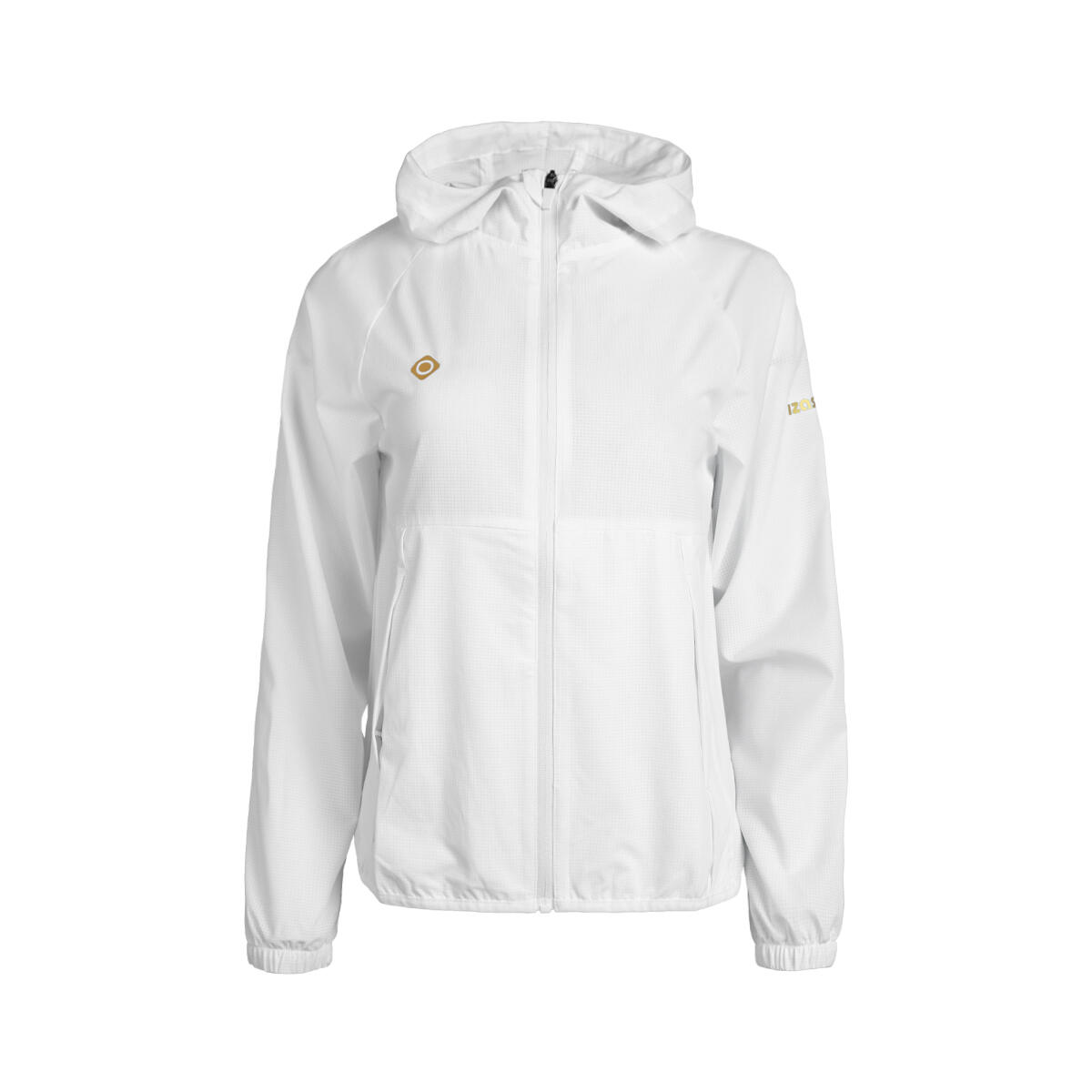 Izas - Veste Coupe-vent Enna Légère, Respirante Et Déperlante Avec Capuche - Coupe-pluie - Blanc|jaune - 40 M - Decathlon