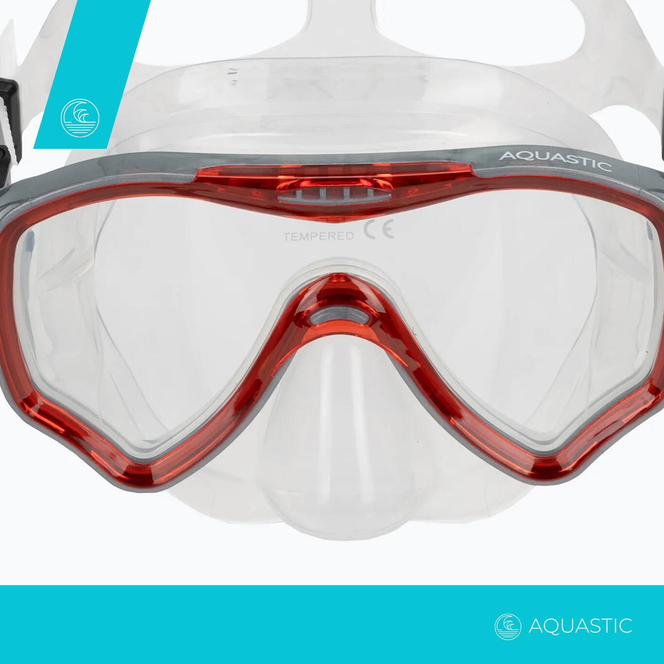 Maschera da snorkeling AQUASTIC Jetty 3/7