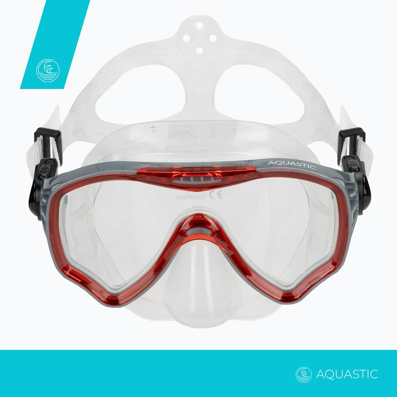 Maschera da snorkeling AQUASTIC Jetty 2/7