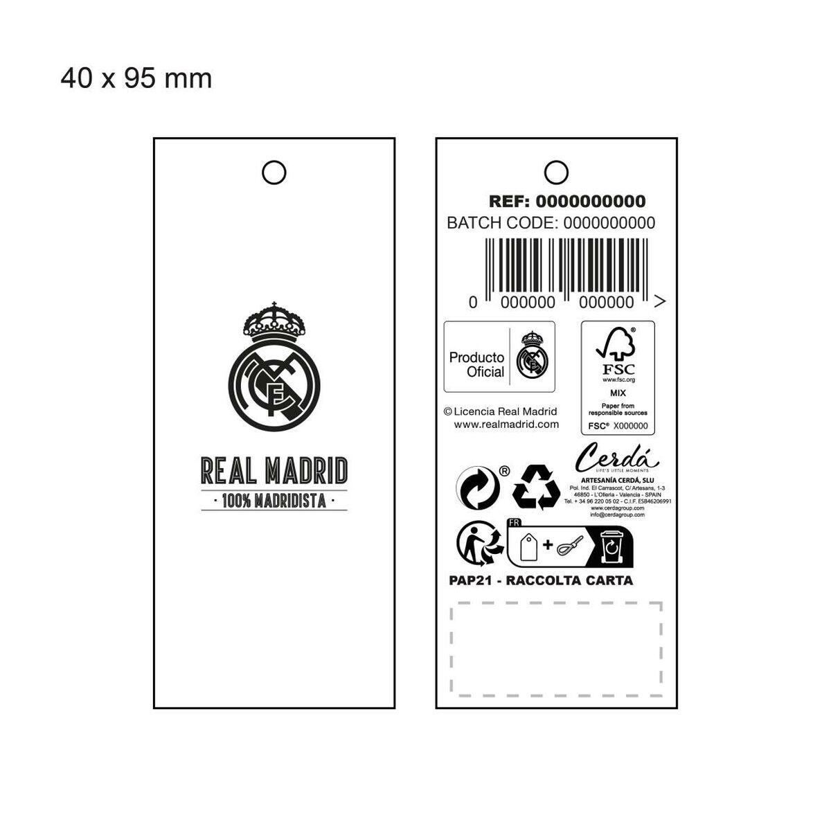 Ręcznik plażowy Real Madrid C.F. Czarny