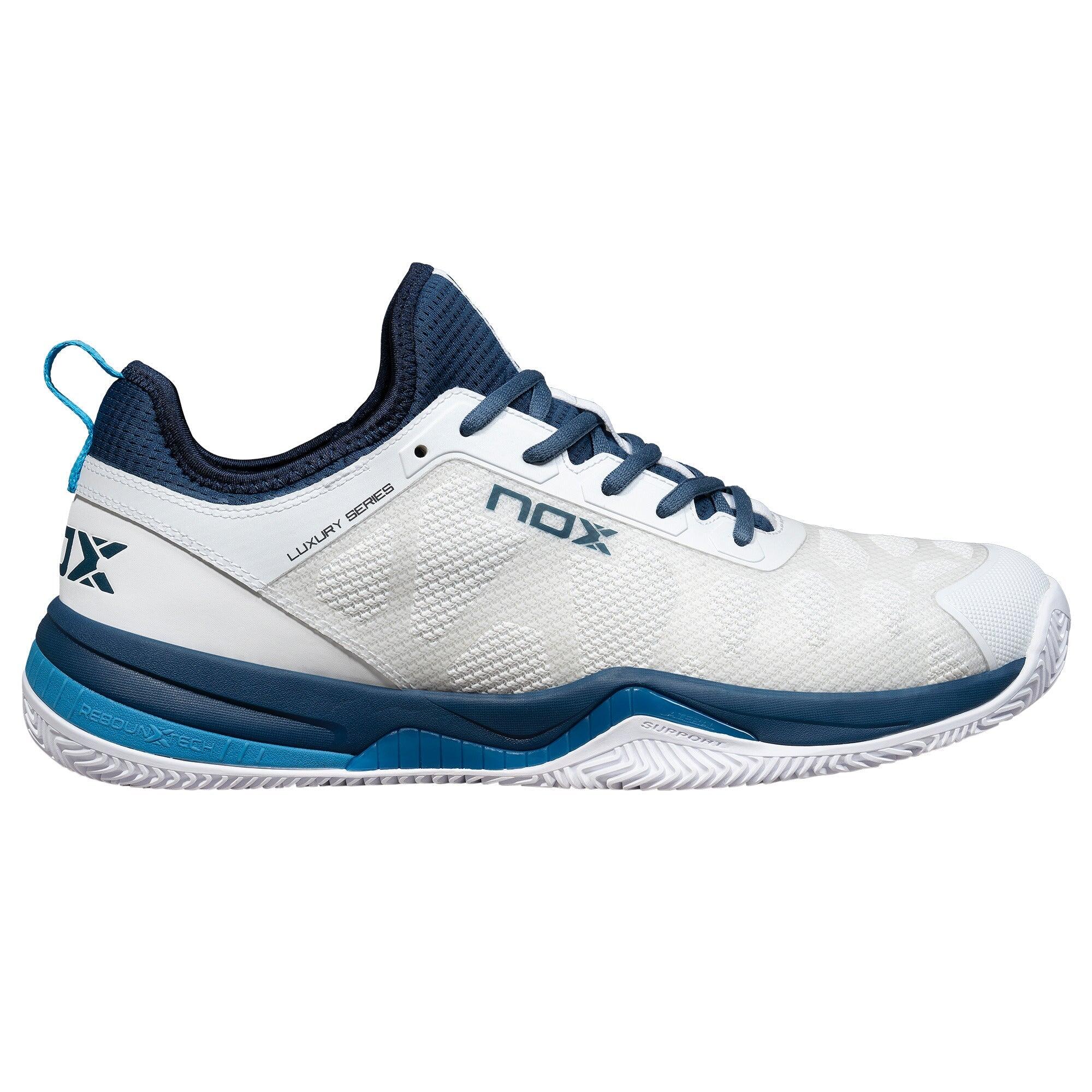 NOX Scarpe da padel NERBO Bianco/Blu Svedese