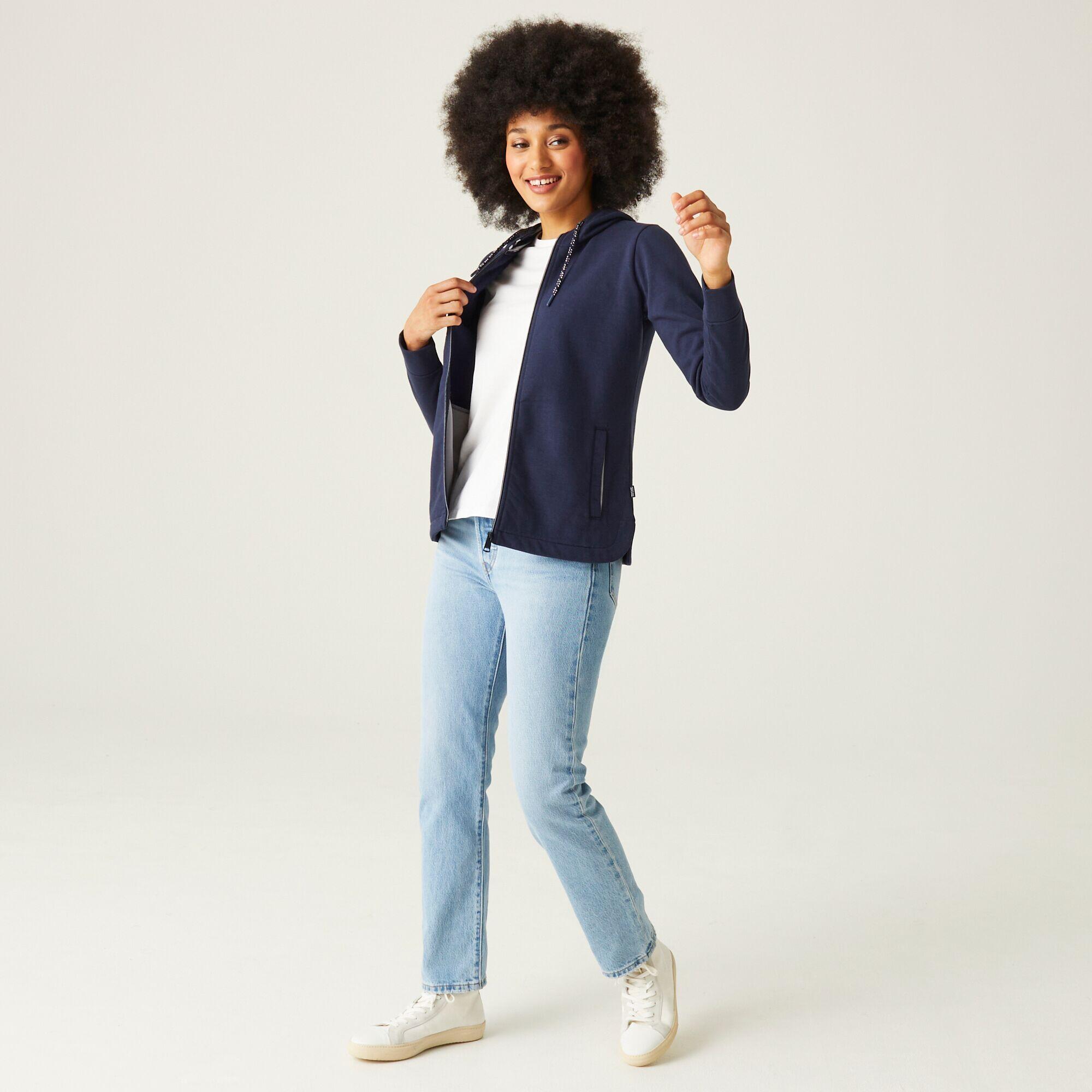 Bayletta Wanderhoodie mit Kapuze und durchgehendem Reißverschluss für Damen 3/5