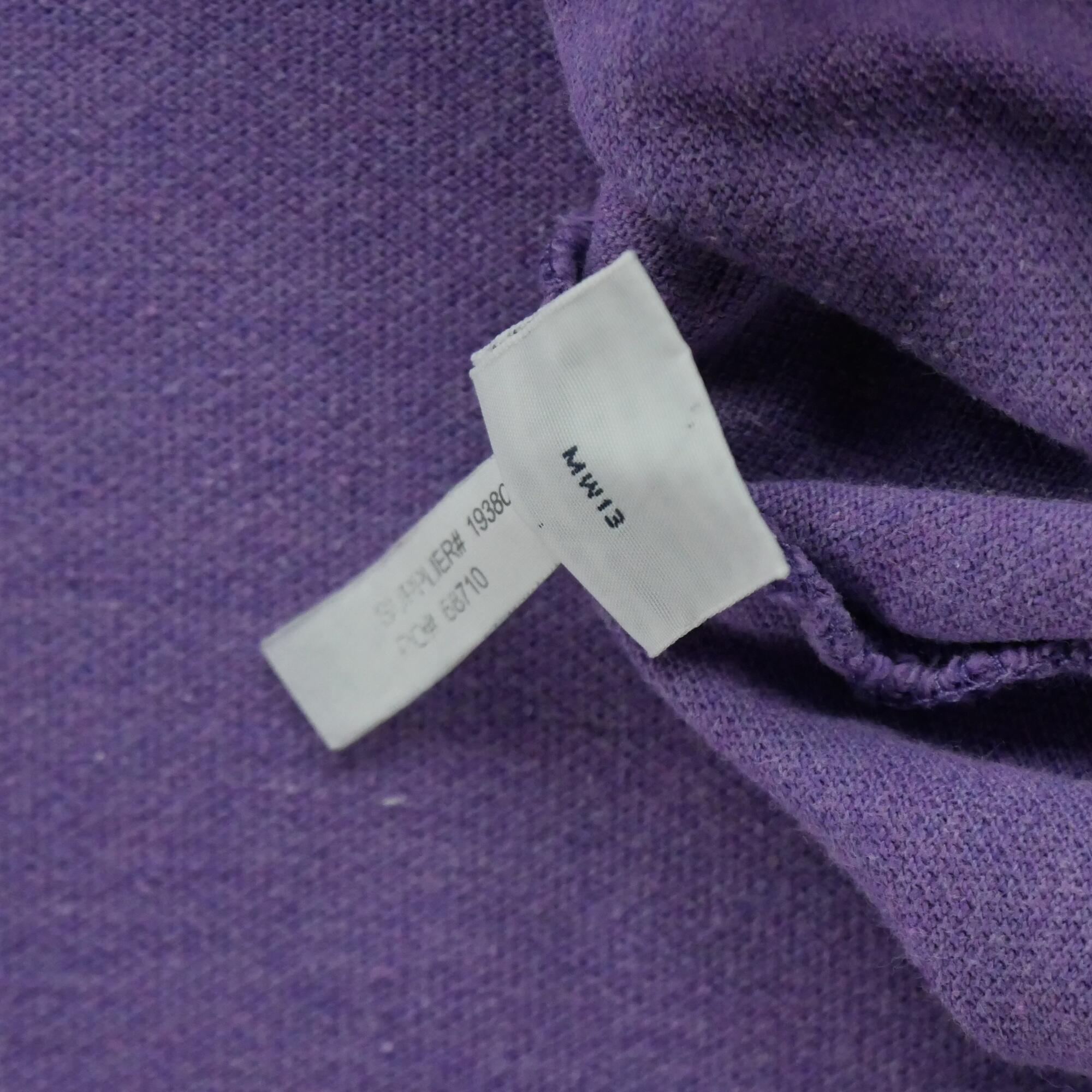 Seconda Mano - Maglietta polo a maniche corte viola - Stato eccellente 7/7