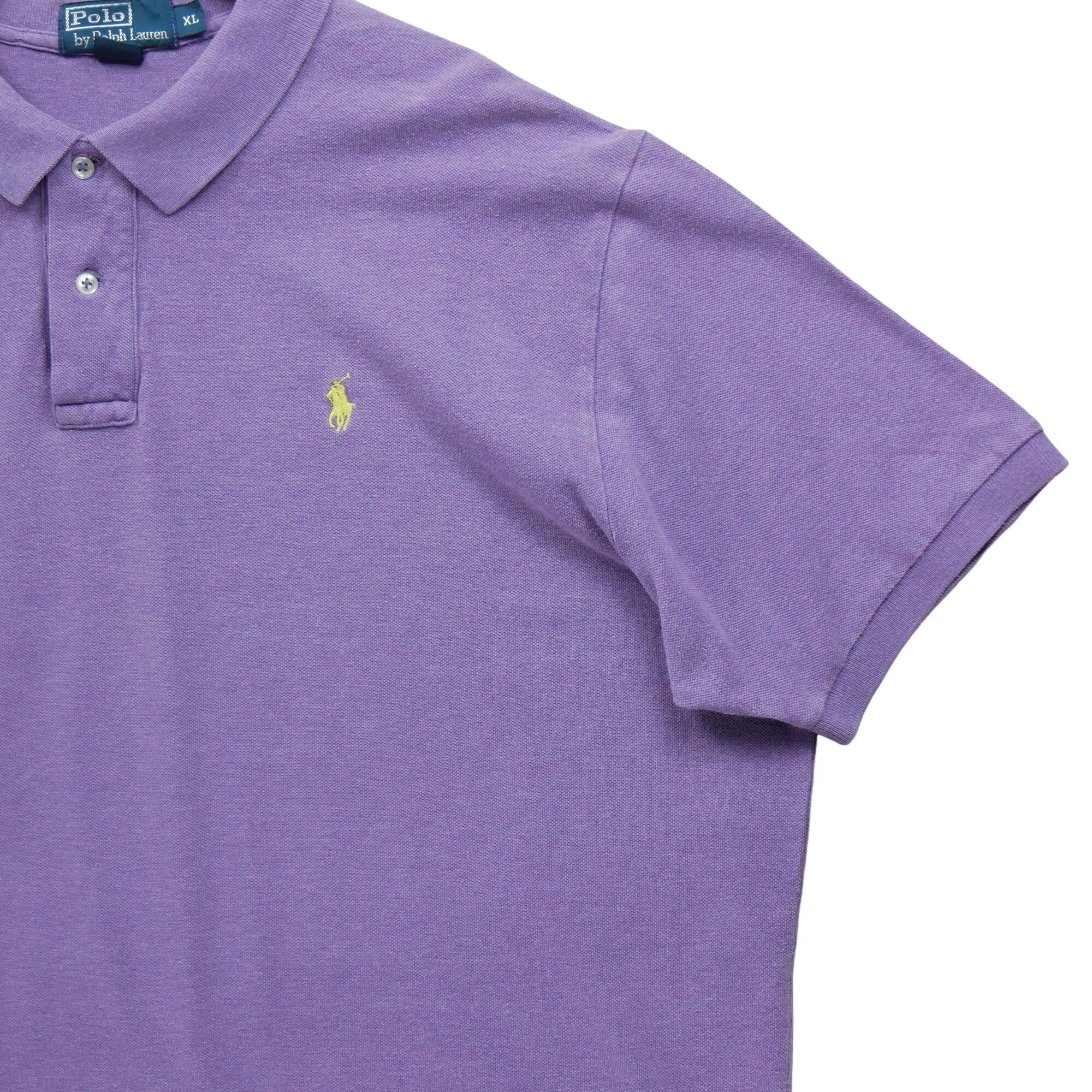 Seconda Mano - Maglietta polo a maniche corte viola - Stato eccellente 4/7
