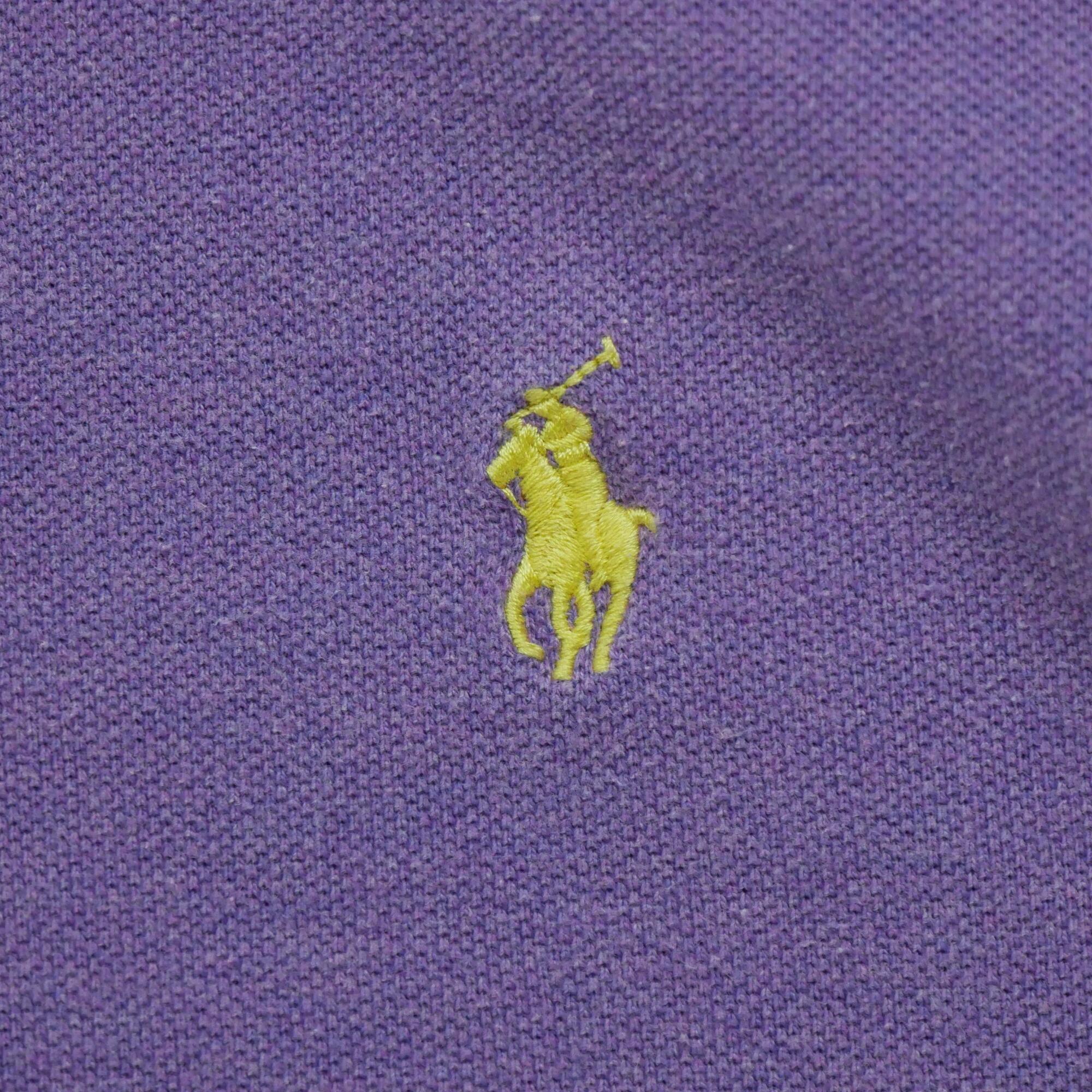 Seconda Mano - Maglietta polo a maniche corte viola - Stato eccellente 5/7