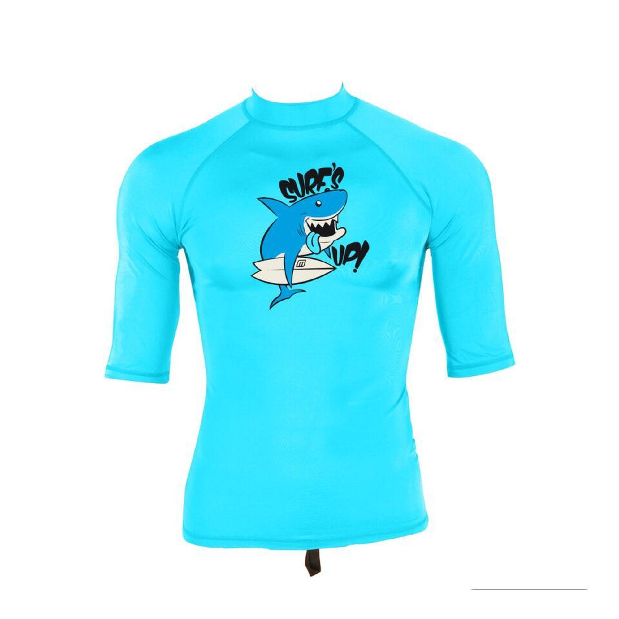 Mdns - Logo  - Lycra S/s Upf 50 Surf Bébé - Sous Combinaison - Bleu - Xs - Decathlon