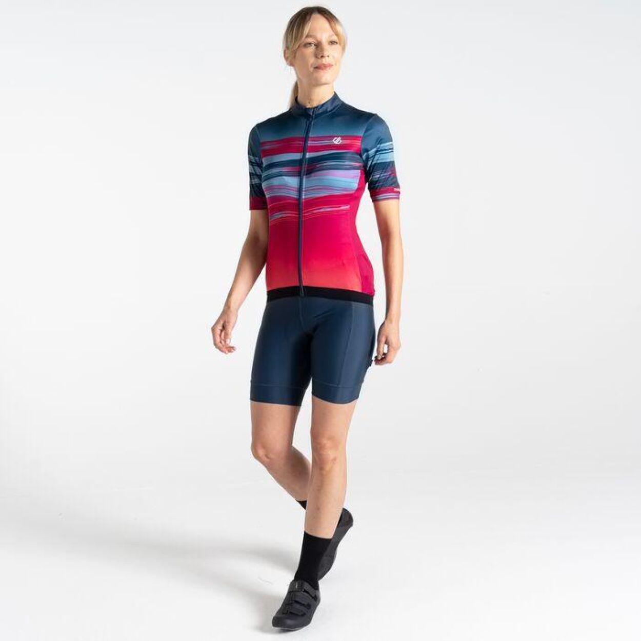 DARE 2B Dare2b Fietskledij AEPStimulusJersey DAMES Berry Pink Paint Print 2/5