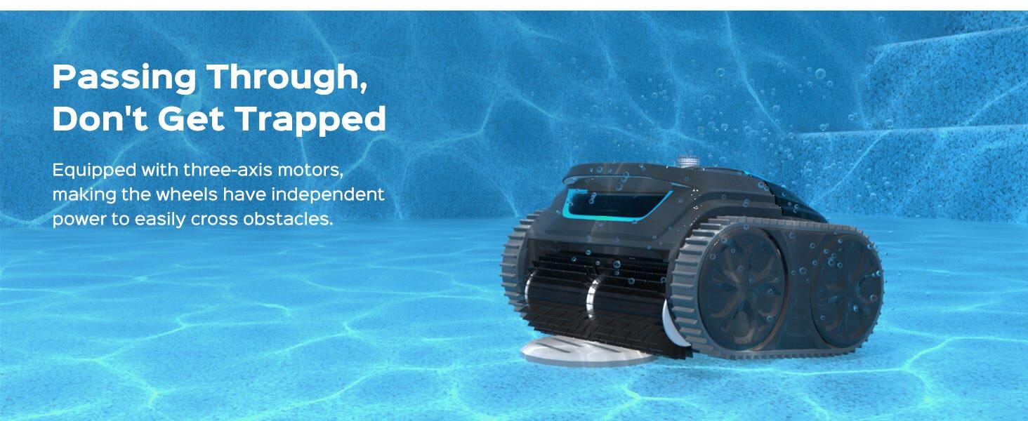 Robot de Piscine Sans Fil Wybot S1 - Connecté, Autonome et Polyvalent 6/7