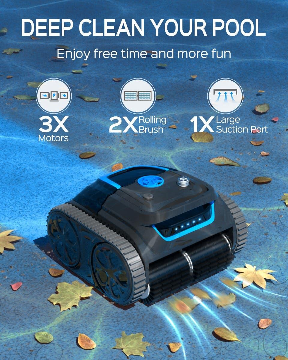Robot de Piscine Sans Fil Wybot S1 - Connecté, Autonome et Polyvalent 4/7