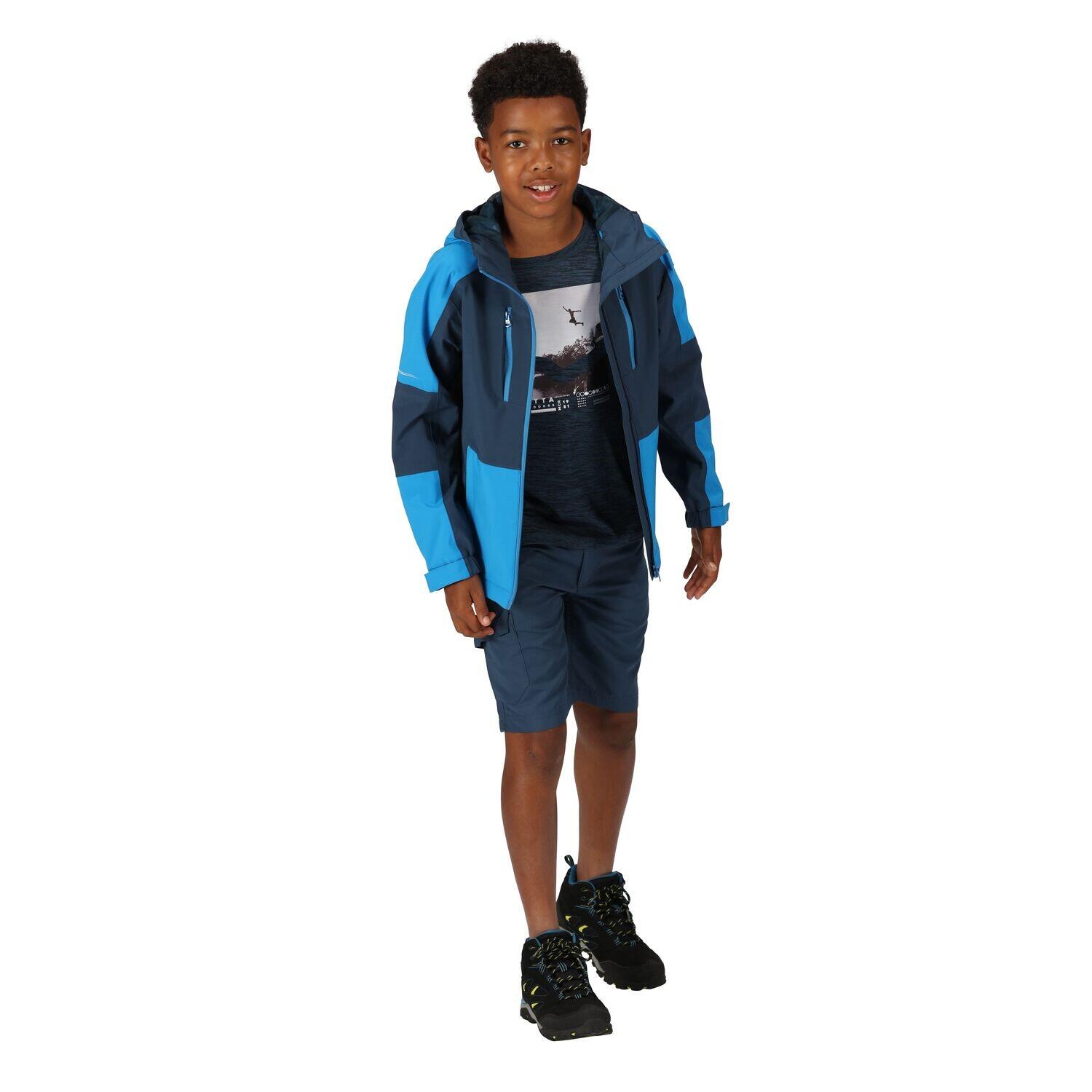 Regatta Highton V Outdoorjacke Kinder Wasserdicht mit versiegelten Nähten 3/4