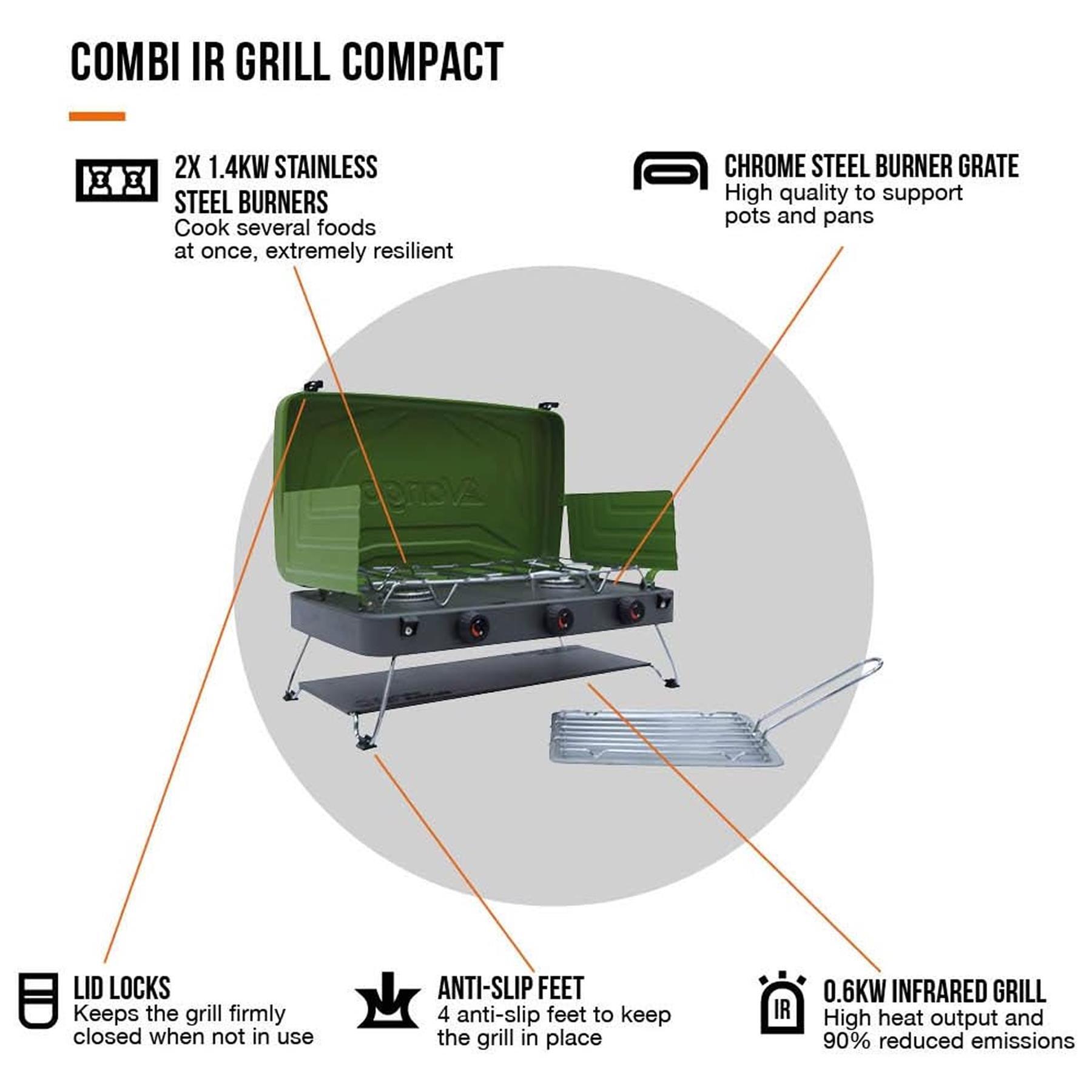 Kuchenka z grillem Vango Combi IR Grill Compact 7/7