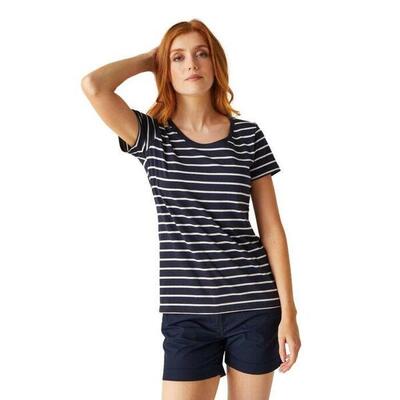 Regatta regatta t-shirts filandra viii dames navy/whitstr