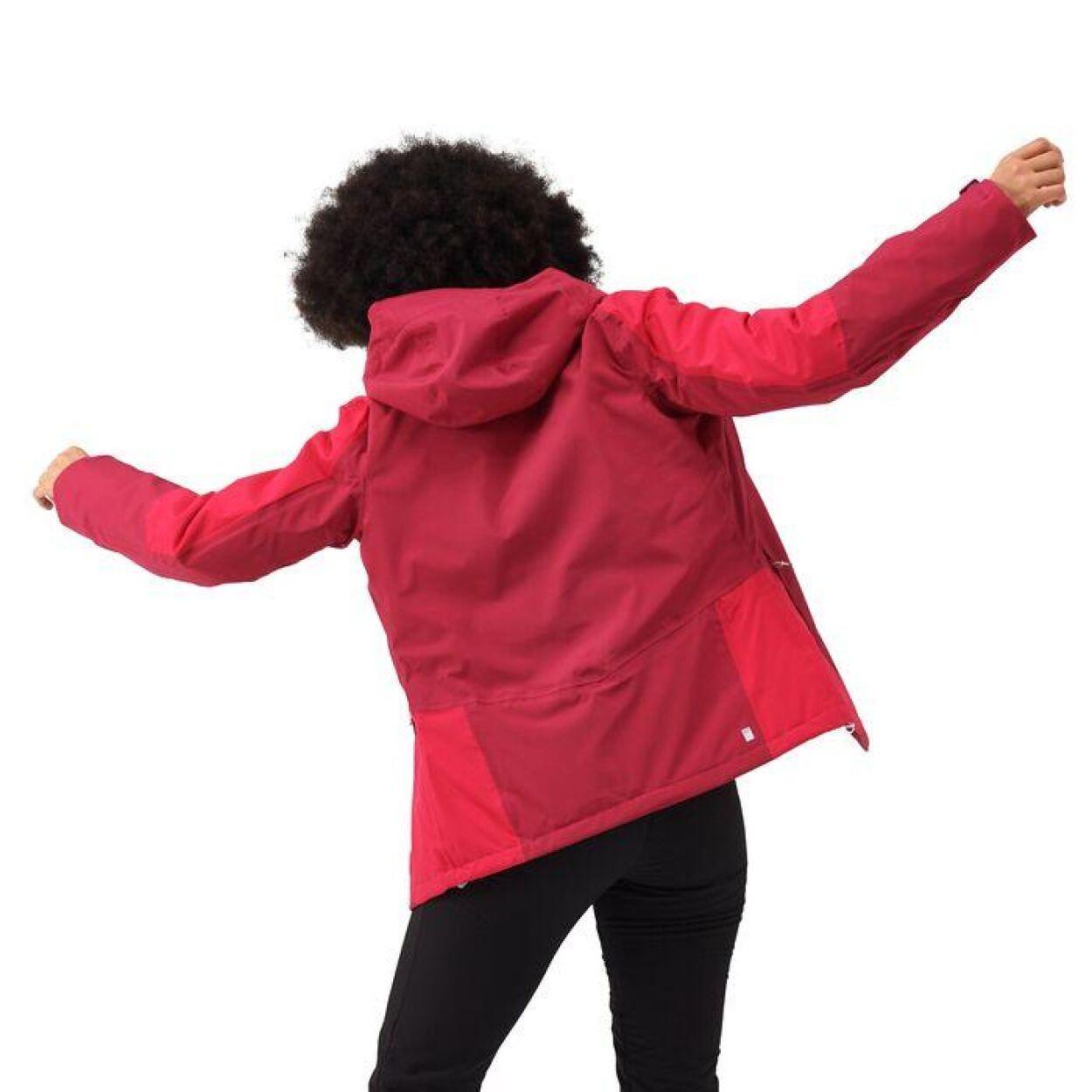 Chubasquero senderismo mujer impermeable transpirable Regatta Highton Stretch II 2/7