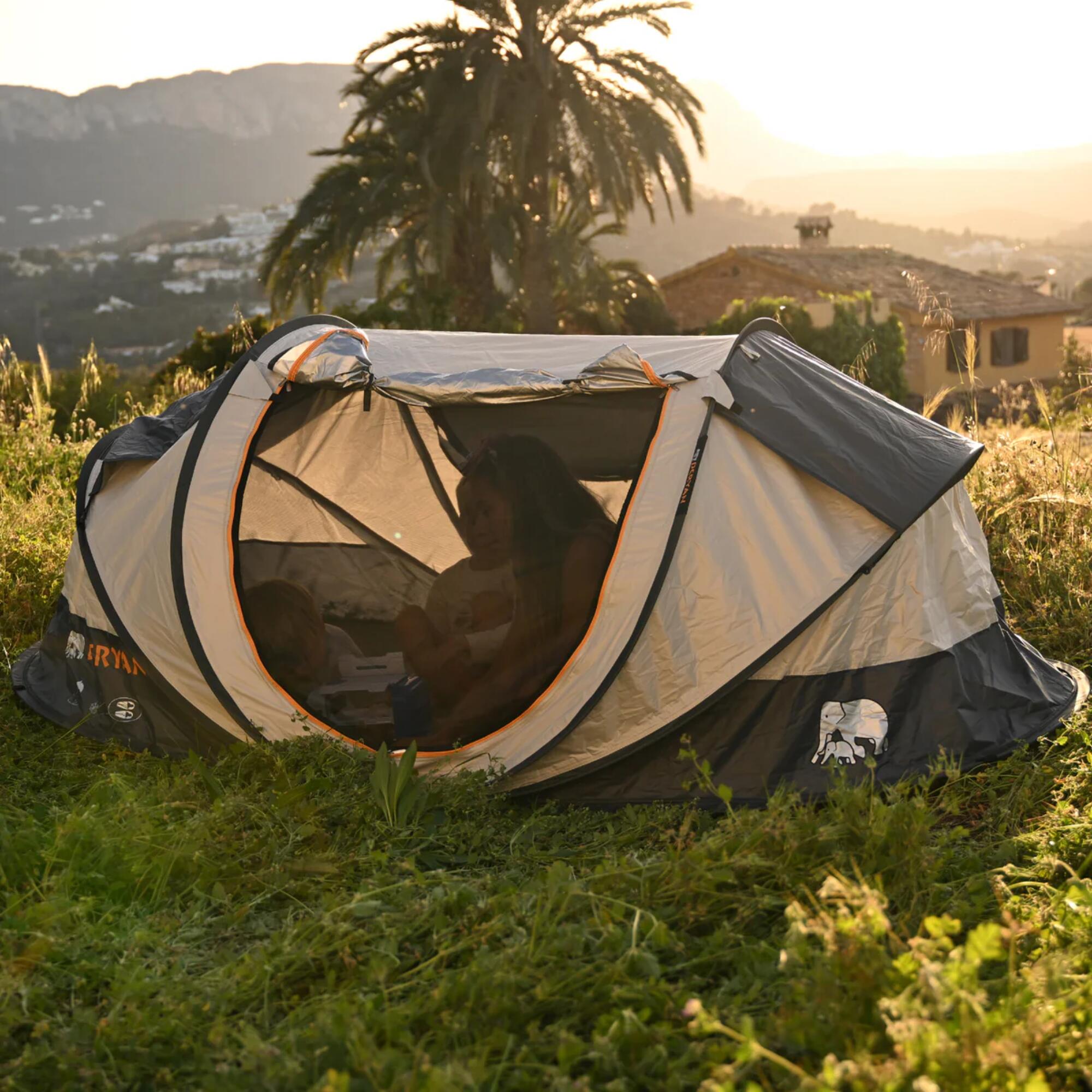Deryan Luxe Cocoon Pop-Up Tent - 2 Persoons - UV 50+ - 2 Sec - Donkerblauw 3/7