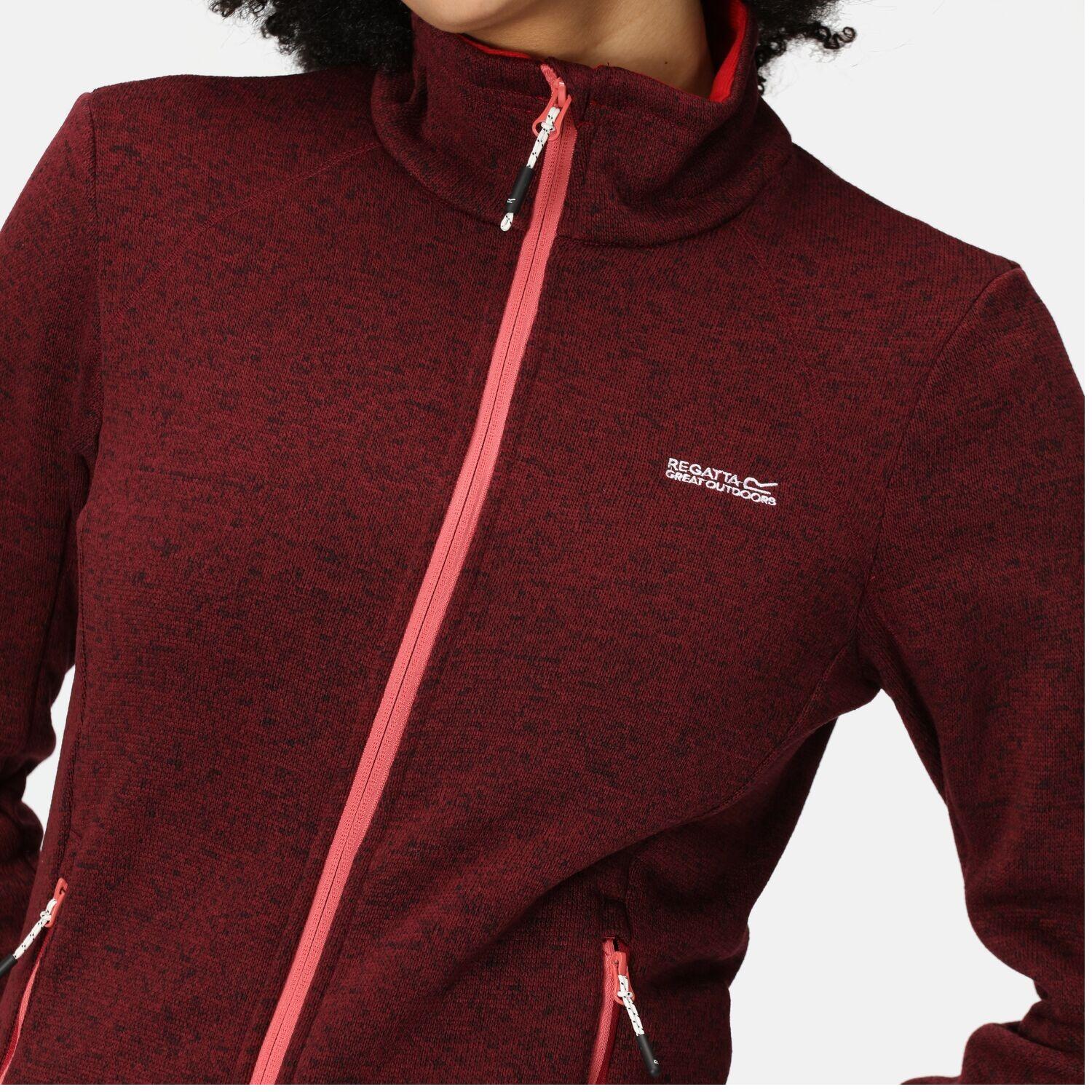 Camiseta de manga larga para mujer Regatta Newhill en color rojo 3/6