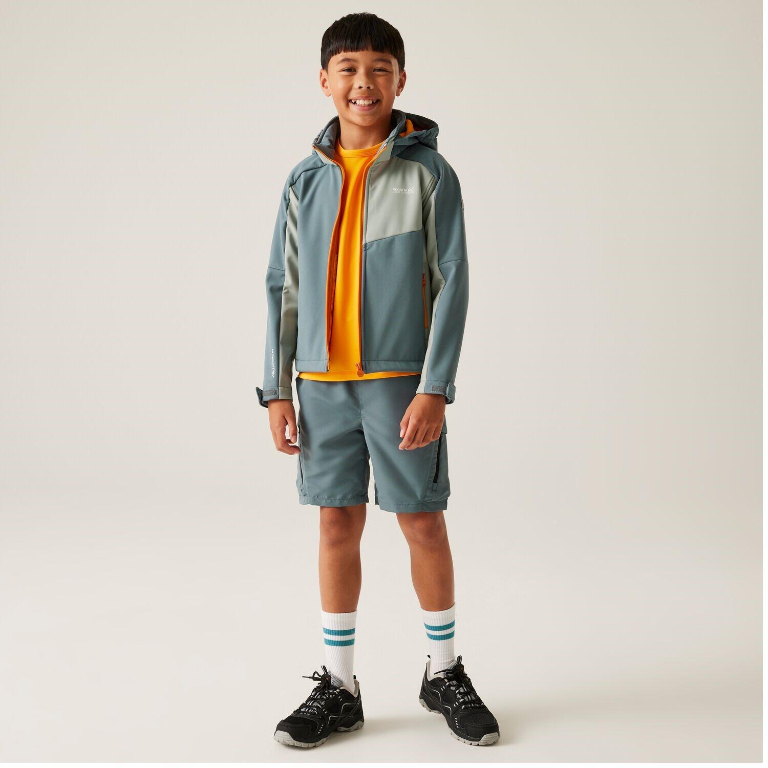 Regatta Acidity VIII Softshelljacke für Kinder mit Kapuze 4/7