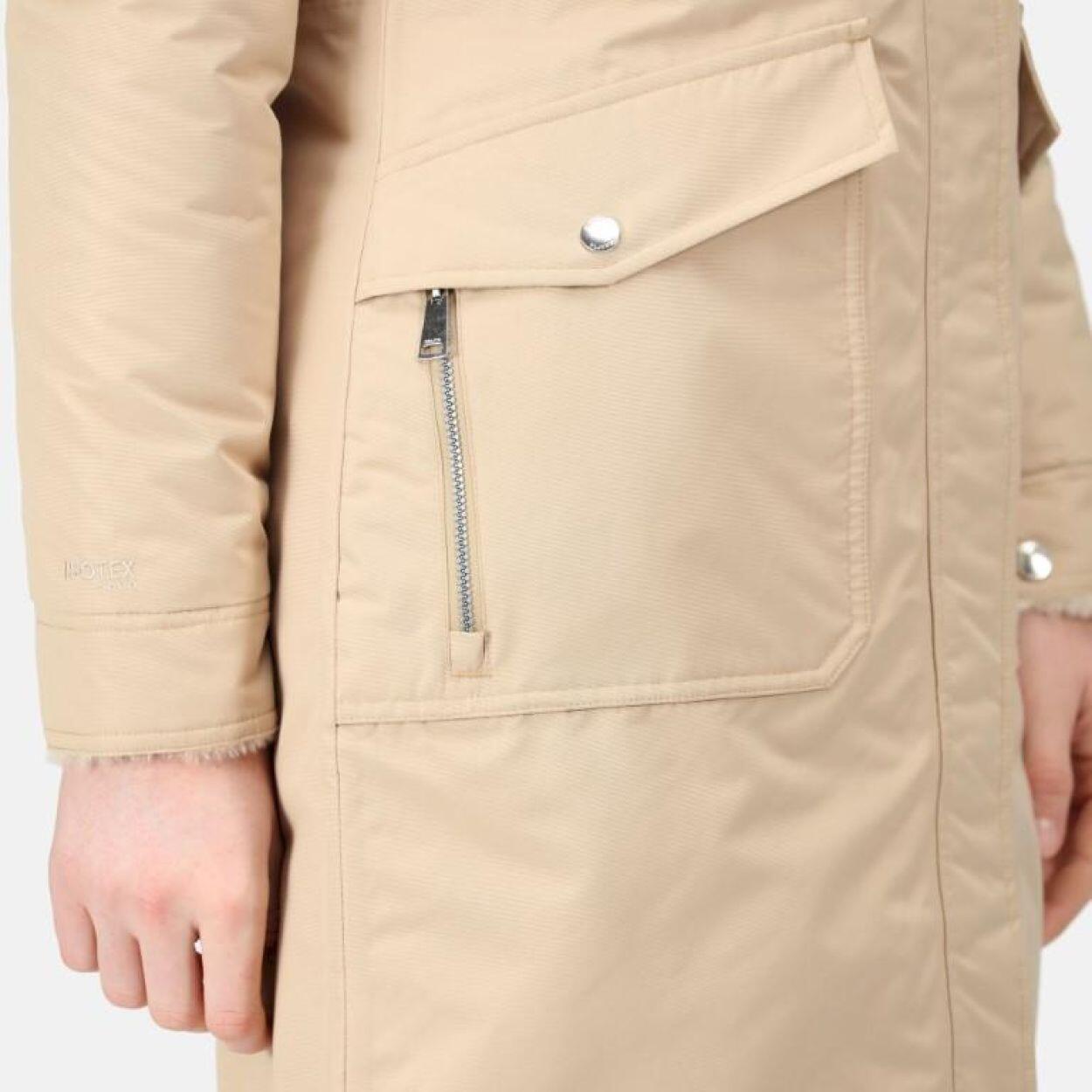 Kurtka Parka Romine Waterproof Rozmiar 38 Beżowy - RWP351-0GE 5/5