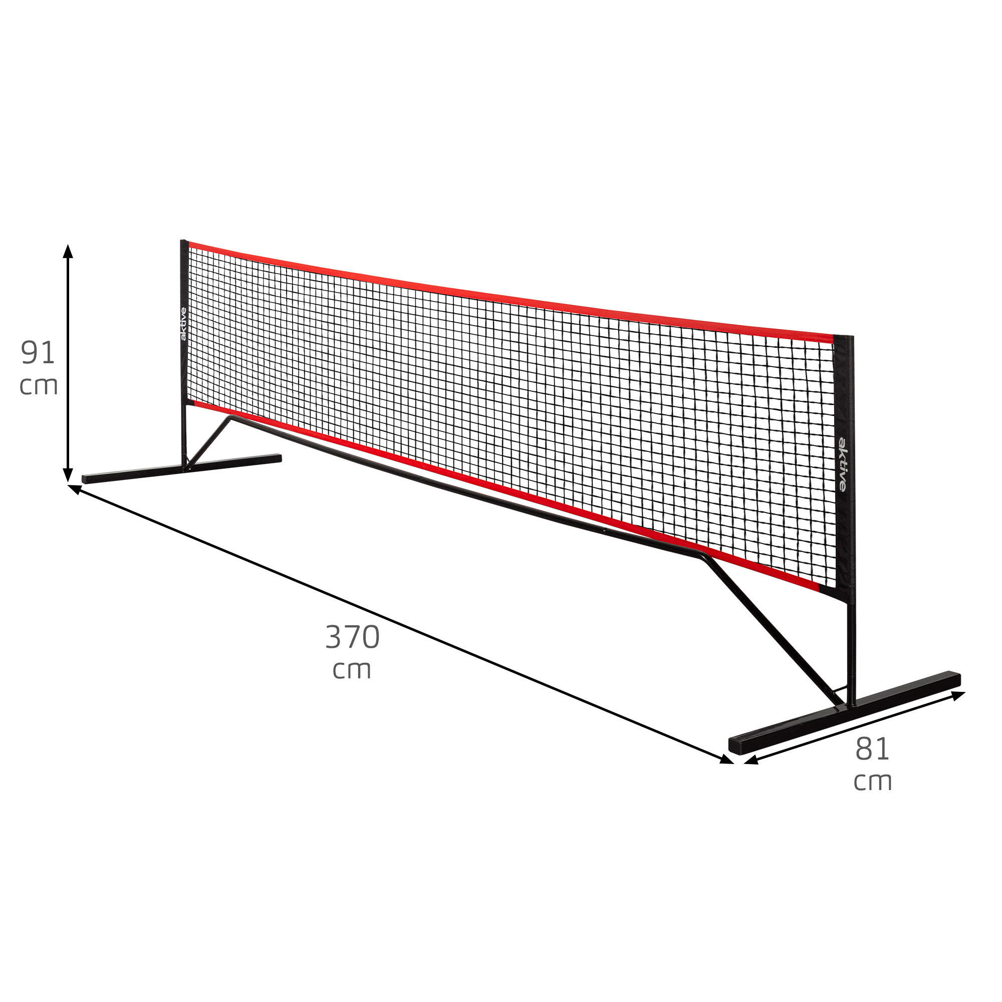 Aktive Filet de pickleball portable 370 x 81 x 91 cm avec sac de transport 4/7