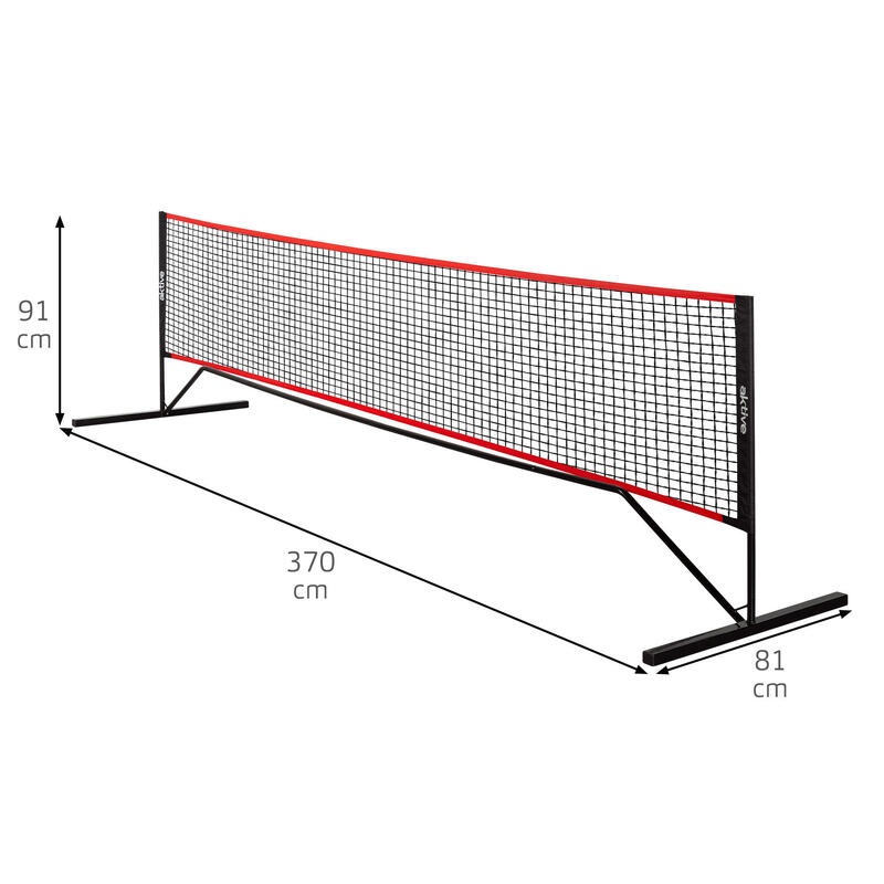 Filet De Pickleball Portable GYMAX - 670x92cm - Polyester Durable Avec Sac - Montage Rapide Pour Intérieur/Extérieur