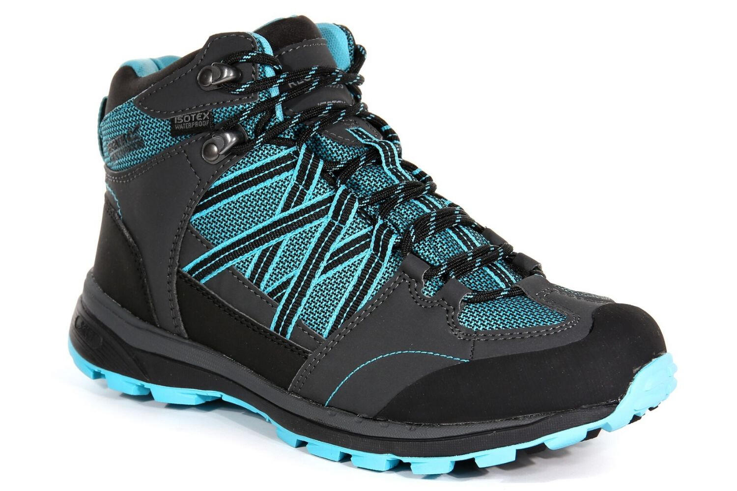 Buty damskie Regatta Samaris II Mid trekkingowe wodoodporne szaro niebieskie 37