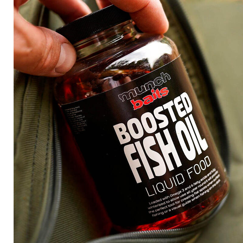 Liquid Dodatek Do Zanęt Przynęt Munch Baits Boosted Fish Oil 500Ml