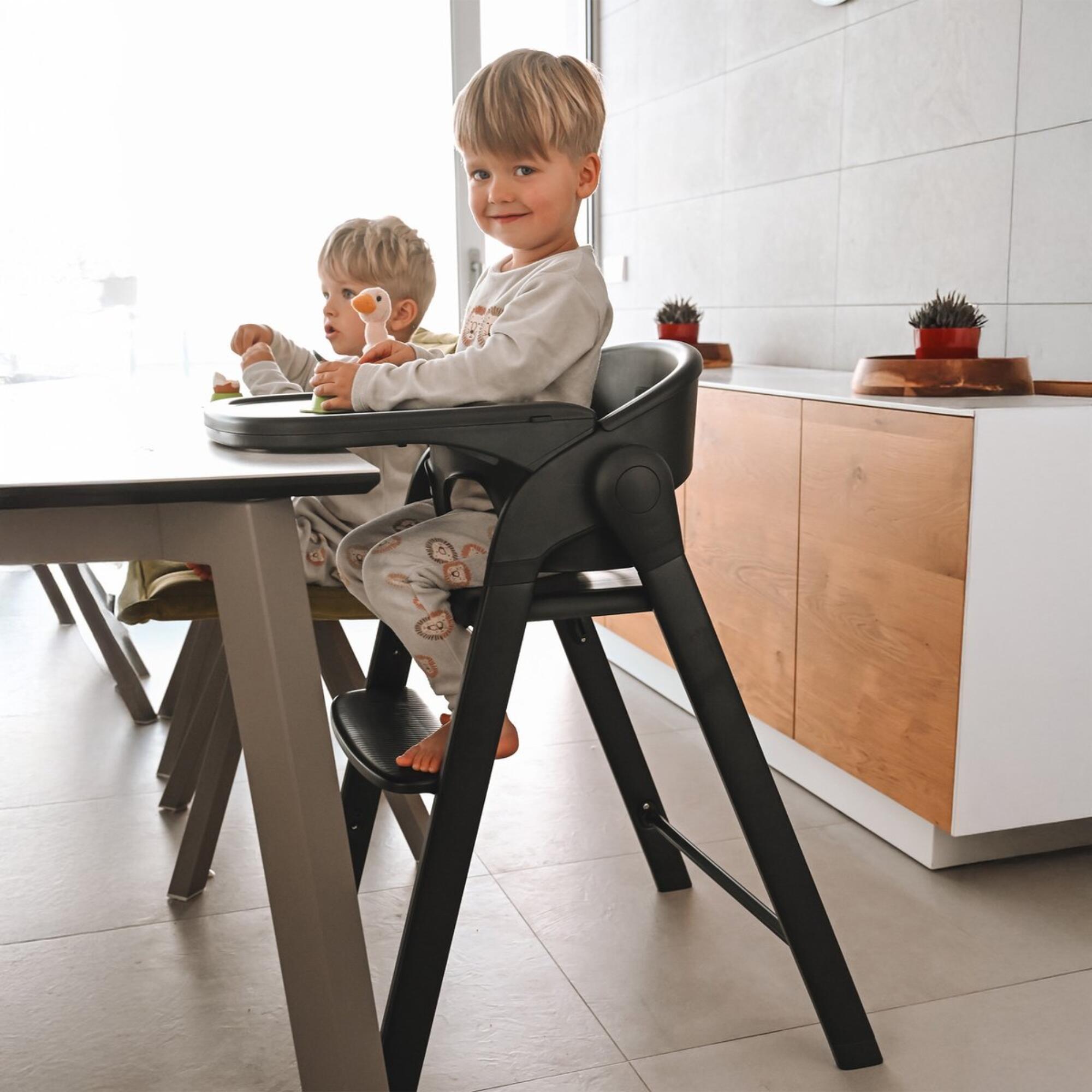Seggiolone Deryan Luxe - Pieghevole - Cresce con il Bambino - Nero 3/7