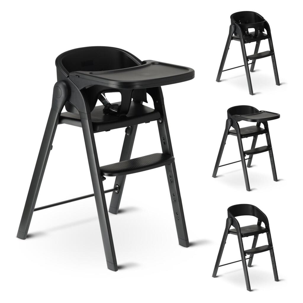 Deryan Luxe High Chair - Foldable - Adjustable - Black