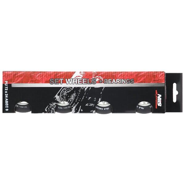 Matná kolečka NILS Extreme PU 76x24 82A s ložisky ABEC 9, 4 ks 6/6