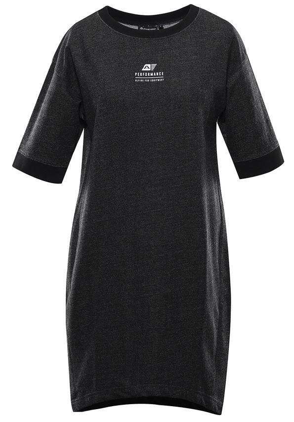 ALPINE PRO Vestido feminino elegante Alpine Pro Liawa Preto M - Conforto ao ar livre