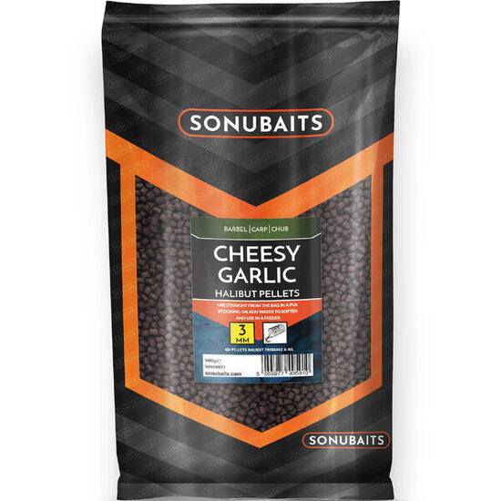 Pellet Zanętowy Sonubaits Halibut - Cheesy Garlic 8Mm 900G