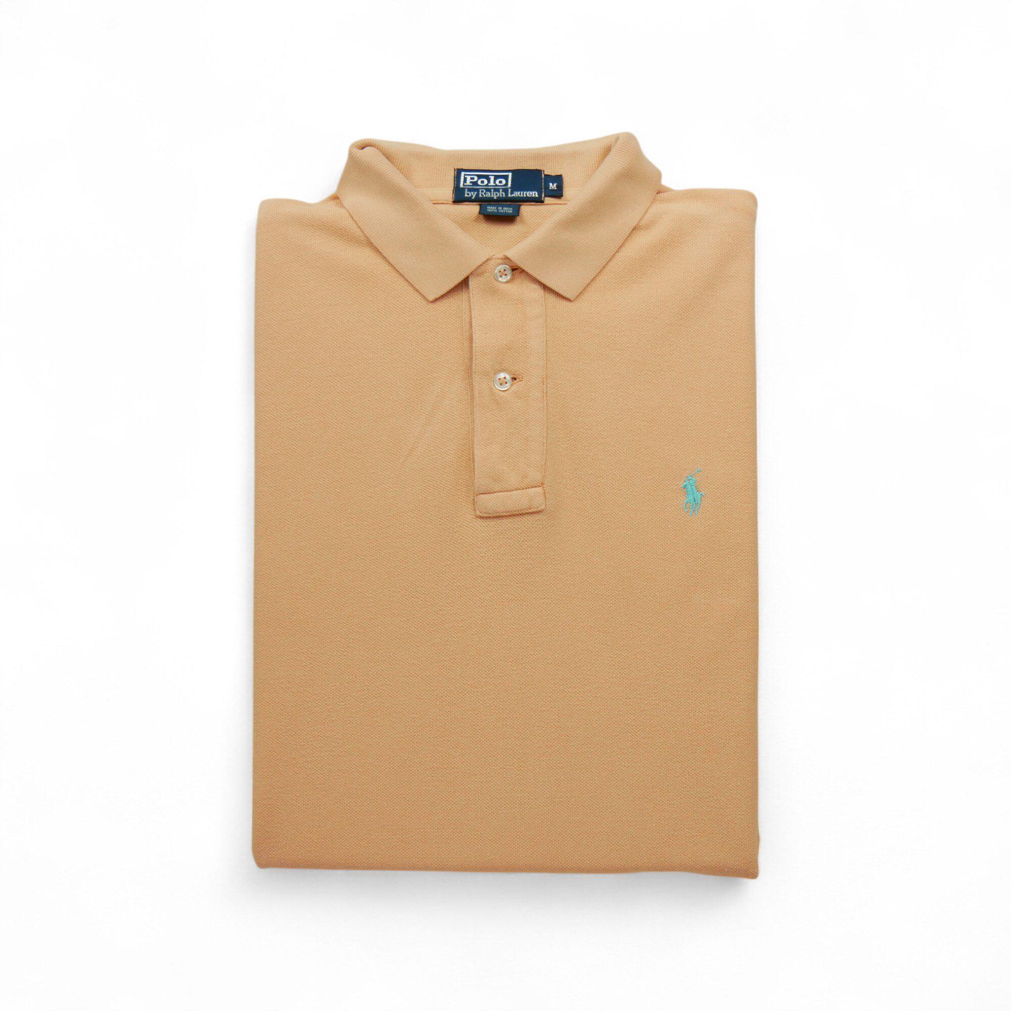 Segunda vida - camisa polo de manga curta para homens coral - em bom estado