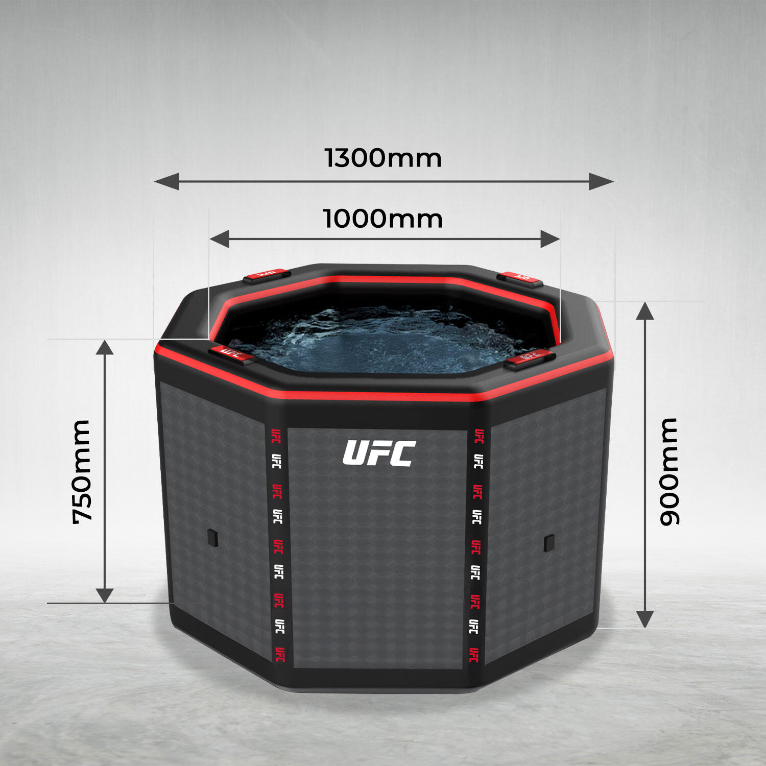 Banheira ICEBATH NETSPA UFC OCTÓGONO: Terapia a frio - 130x90cm 7/8