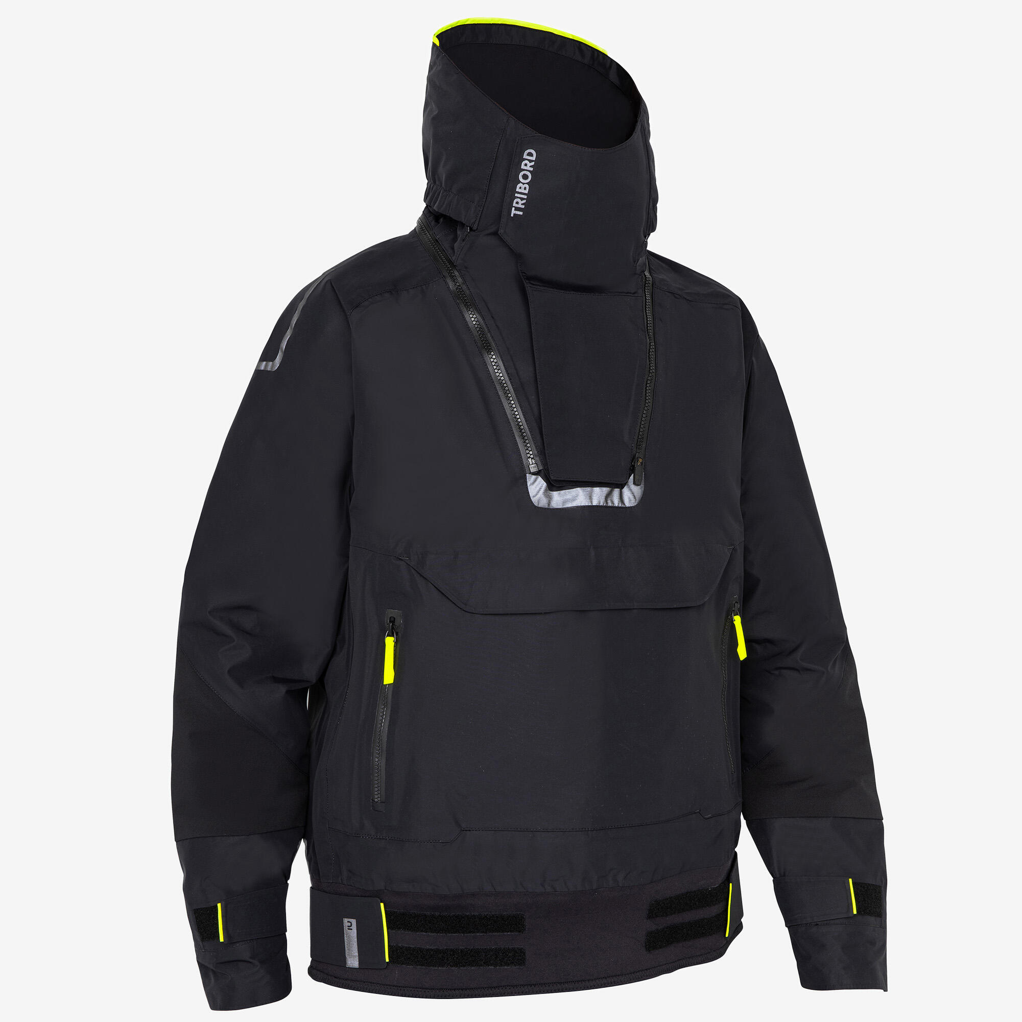 Tweedehands - Smockjas voor zeilen Offshore 900 uniseks zwart - REDELIJK 3/5