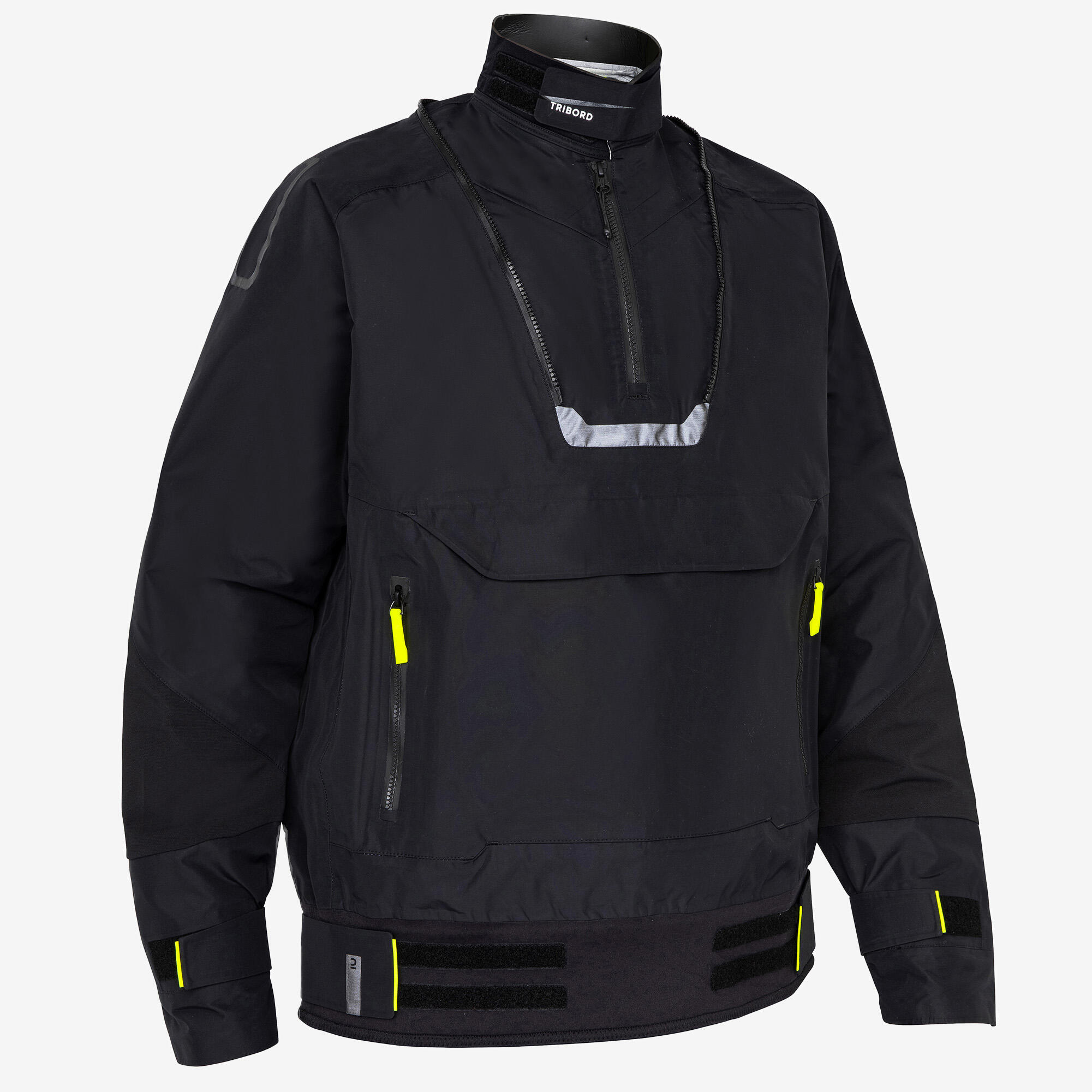 Tweedehands - Smockjas voor zeilen Offshore 900 uniseks zwart - REDELIJK 2/5