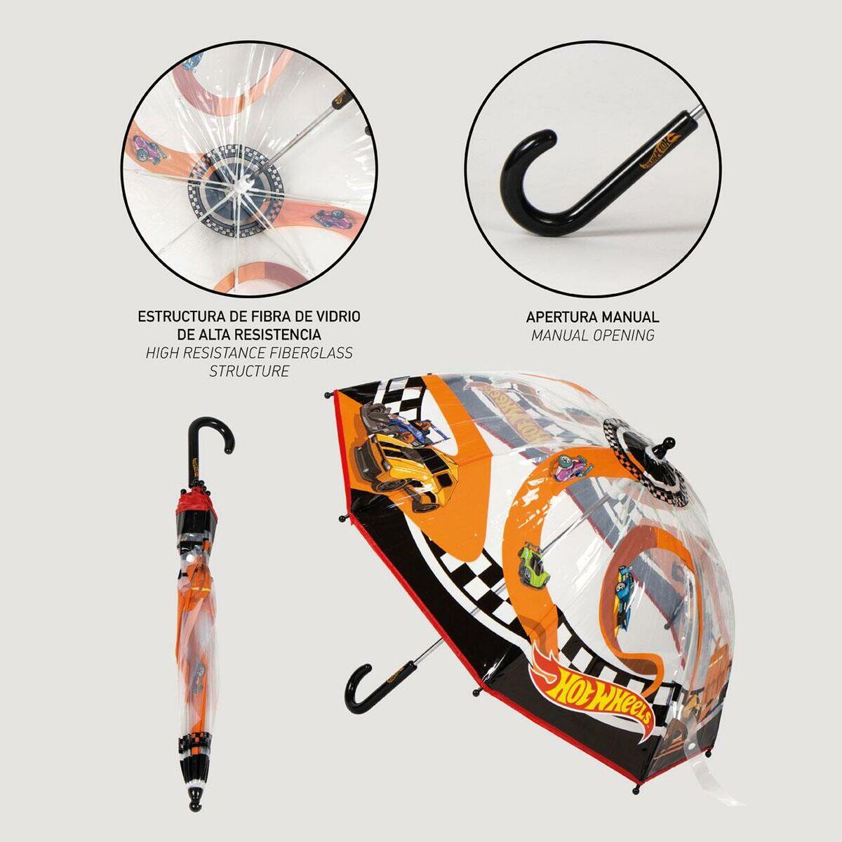 Paraguas Hot Wheels Naranja 5/5