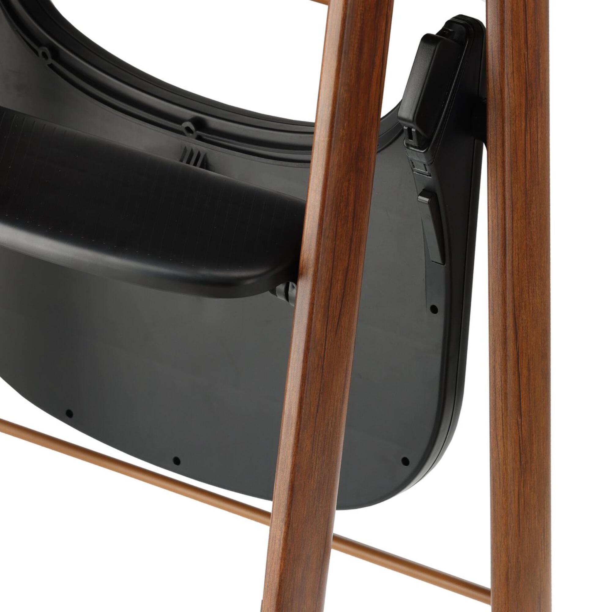 Seggiolone Deryan Luxe - Pieghevole - Cresce con Bambino - Nero/Legno 6/7