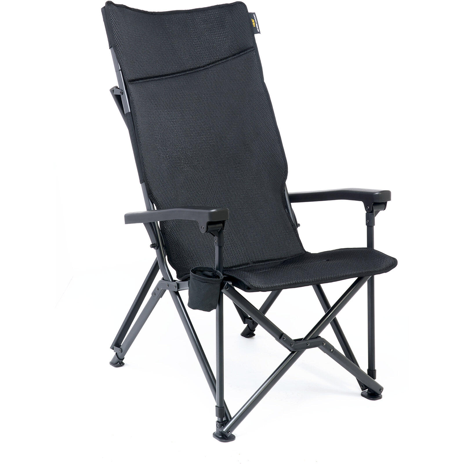 Uquip - Chaise De Camping Barry Air Mesh Chaise De Plage Chaise Pliante Acier 200 Kg - Chaise - Noir - Taille Unique - Decathlon